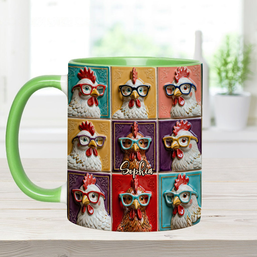 Liebe Hühnchen - Personalisierte Tasse mit Hühnermotiv