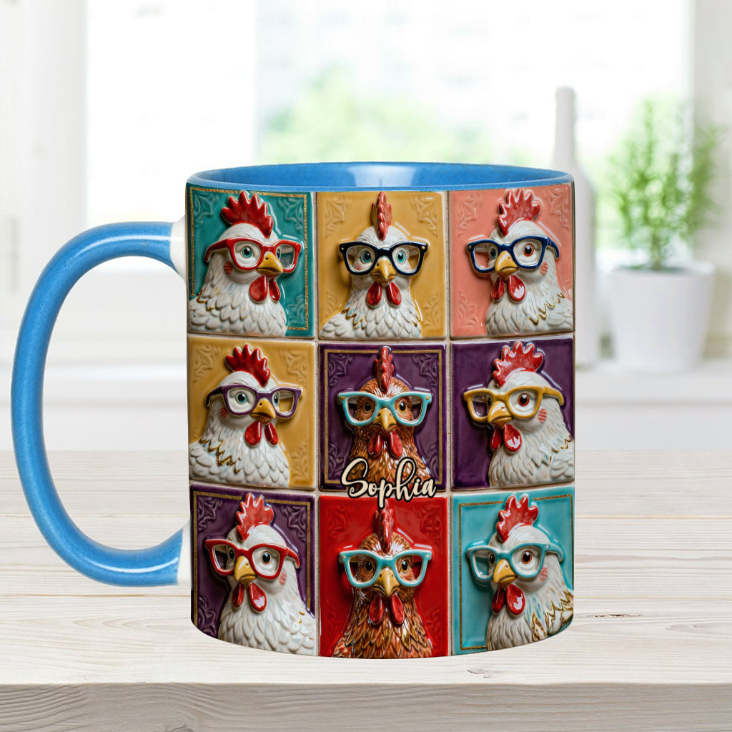 Liebe Hühnchen - Personalisierte Tasse mit Hühnermotiv