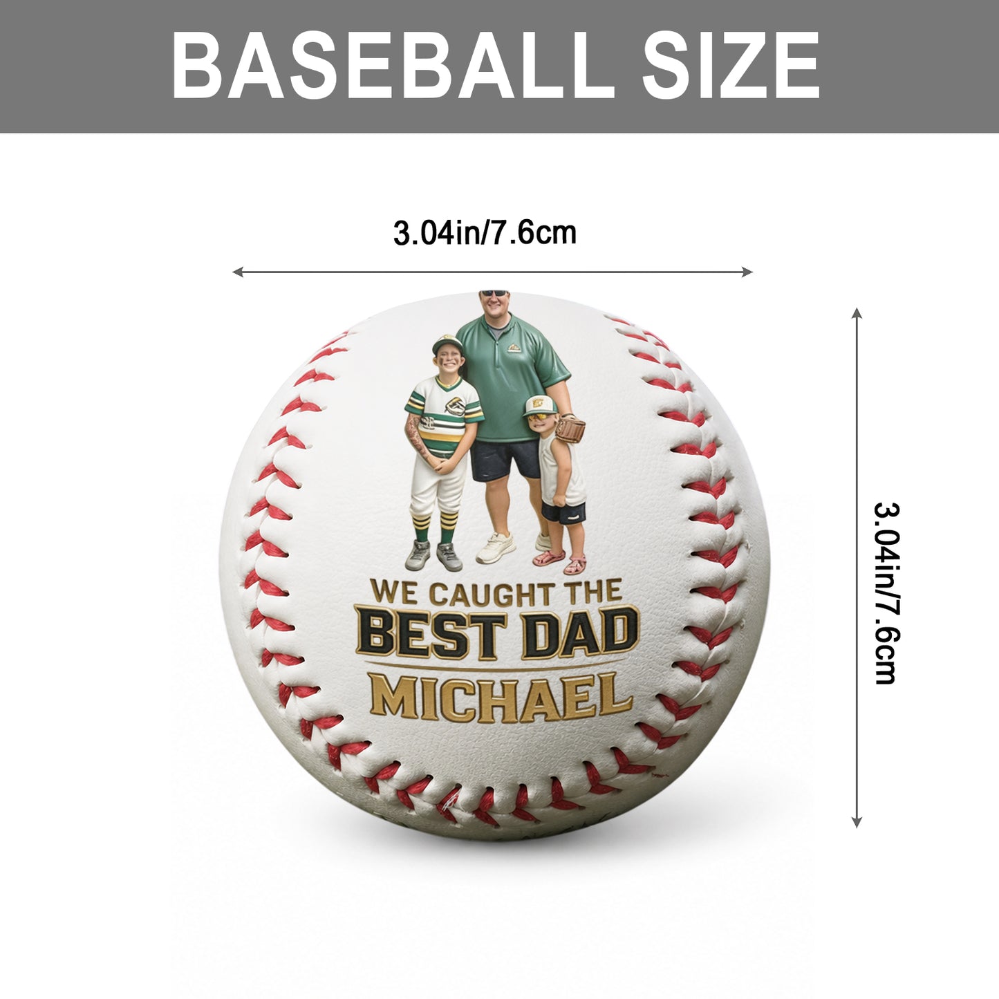 Baseball Dad - Personalisierter Baseball Multi-Sport Ball