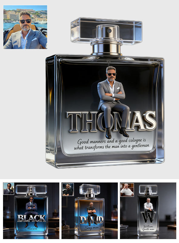 Herrenduft - Jedes Foto, Jeder Titel - Personalisierte Luxus Nachfüllflasche