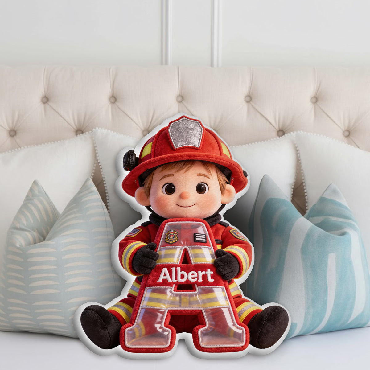 Dream Job - Personalized Kid Faux Fur Shaped Pillow