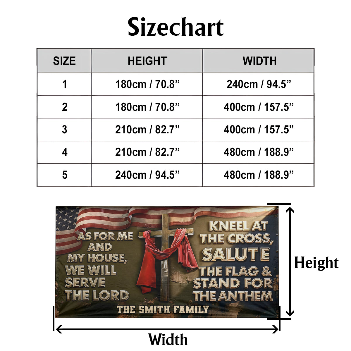 „Was mich und mein Haus betrifft“ – personalisiertes christliches Garagentorbanner