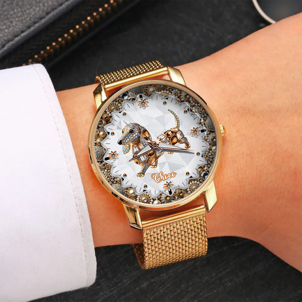 I Love My Dogs - Personalized Dog Women Hand Watch