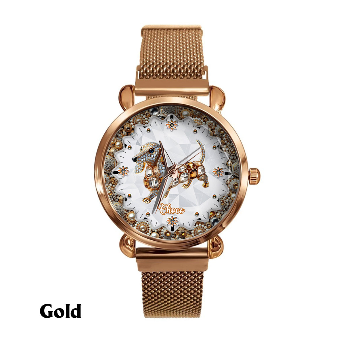 I Love My Dogs - Personalized Dog Women Hand Watch