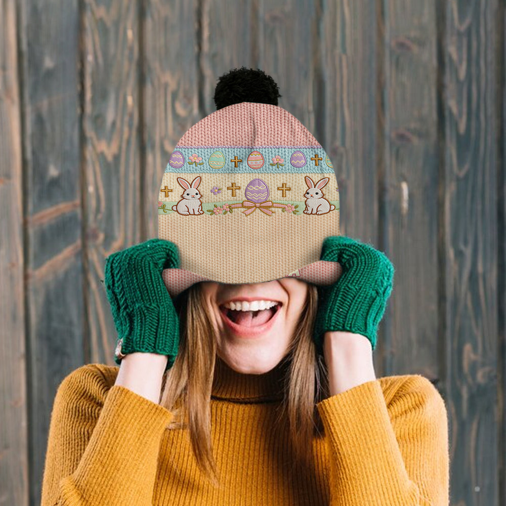 Happy Easter - Personalized Kid Beanie Hat