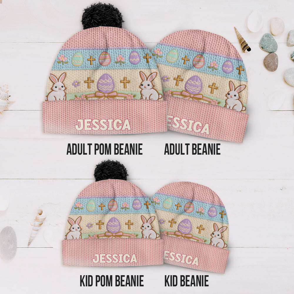 Happy Easter - Personalized Kid Beanie Hat