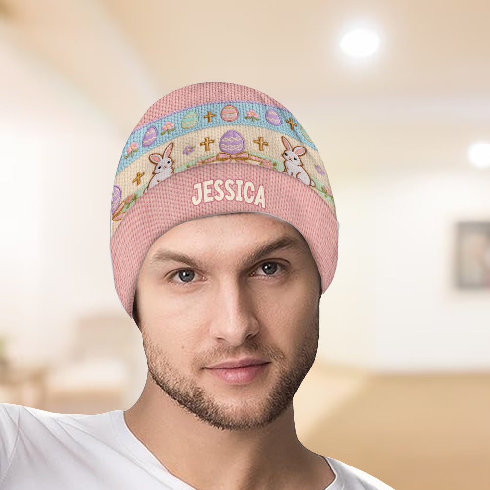 Happy Easter - Personalized Kid Beanie Hat