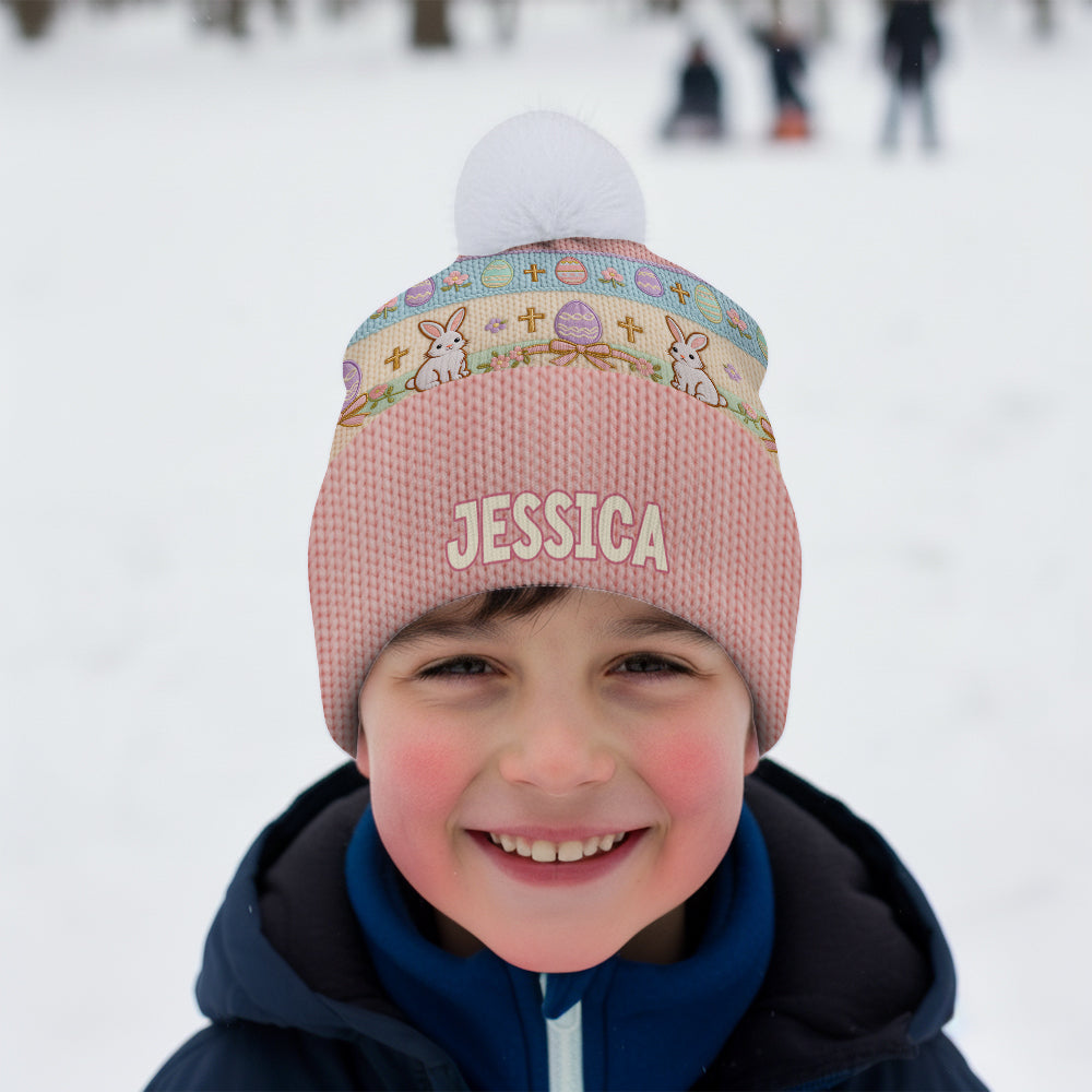 Happy Easter - Personalized Kid Beanie Hat