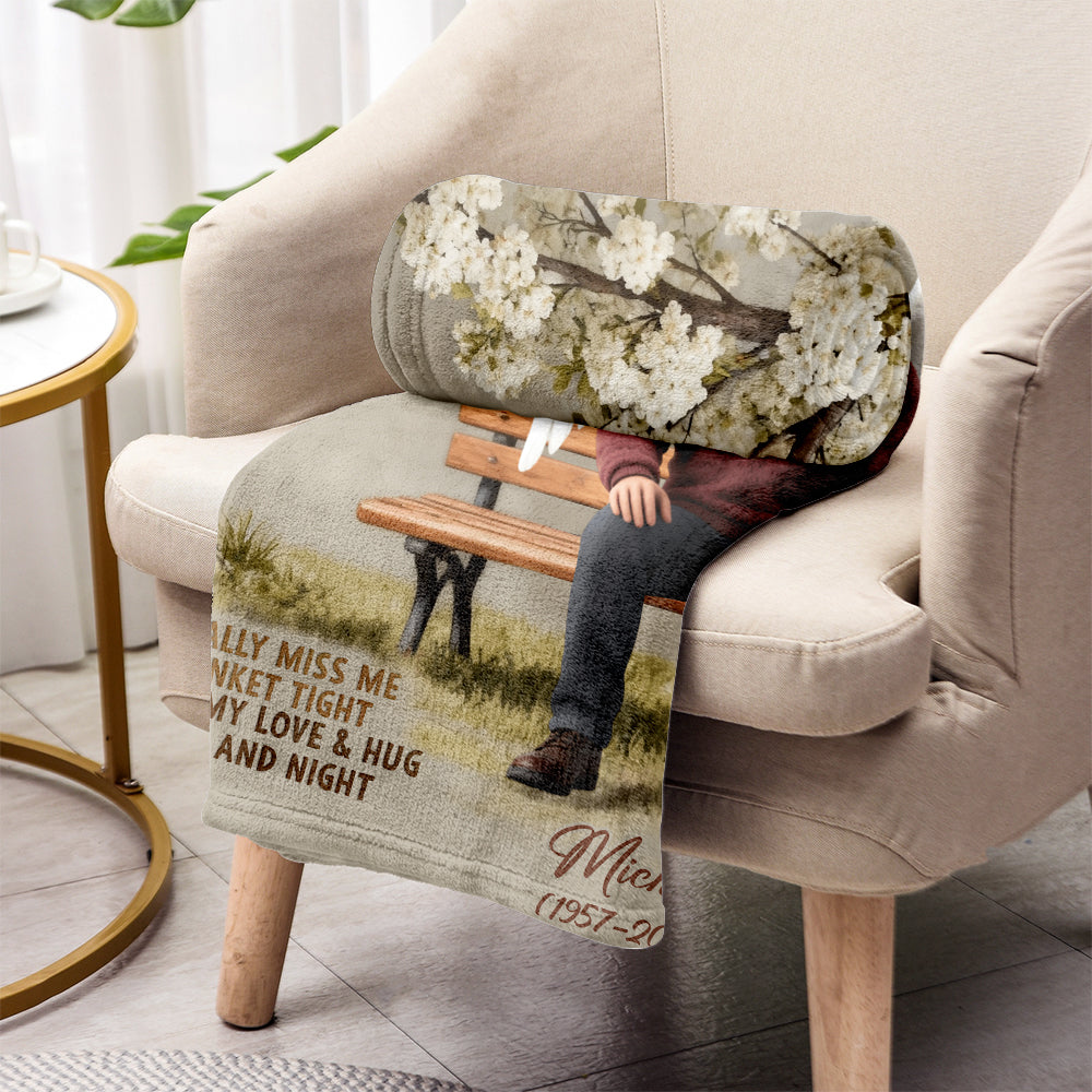 A Hug From Heaven - Personalized Memorial Blanket