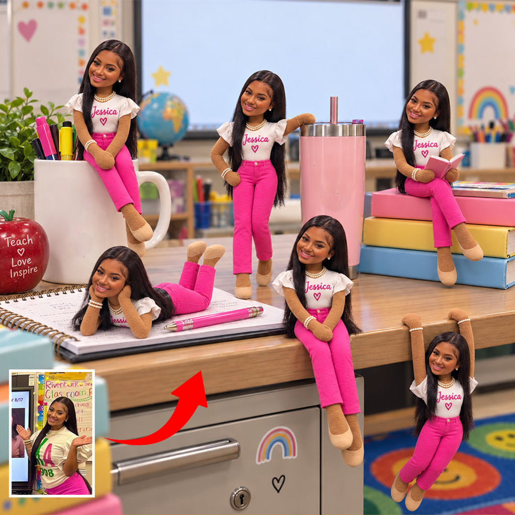 Any Job Photo - Personalized Colleague Posable Plush Doll