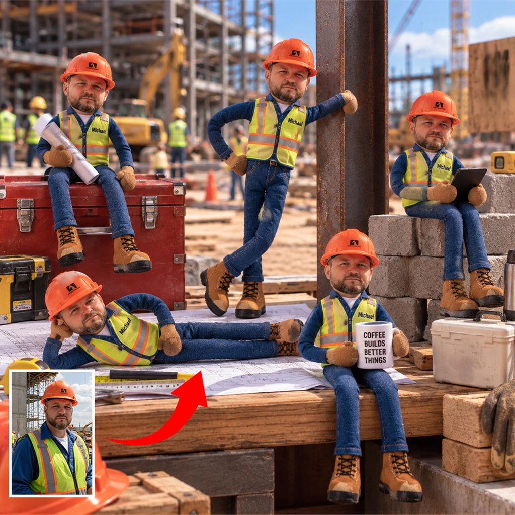 Any Job Photo - Personalized Colleague Posable Plush Doll