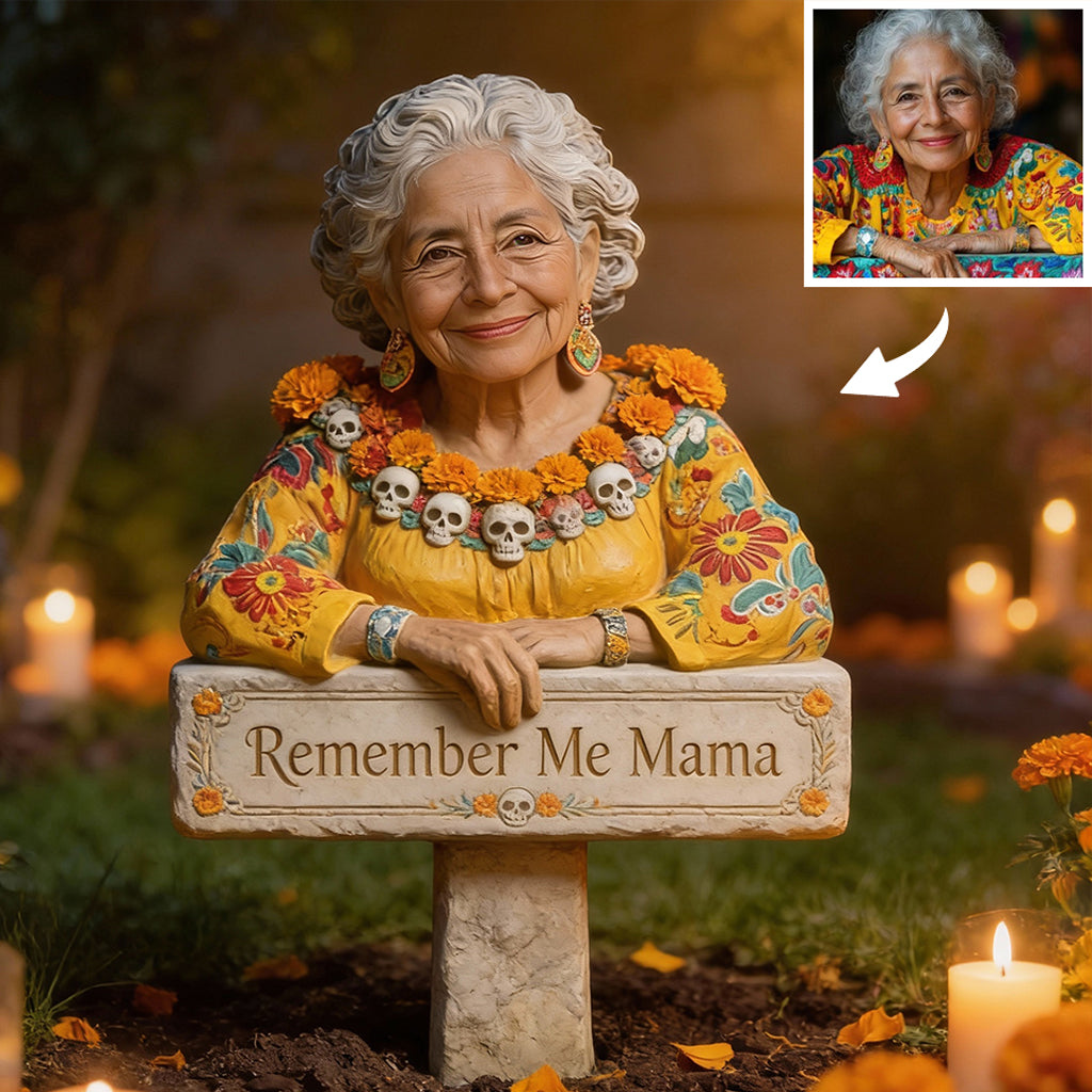 „Erinnere dich an mich“ – Individuell gestaltetes Gedenkschild aus Acryl mit Foto – Personalisierte Gedenktafel für den Garten/Acryl-Garten