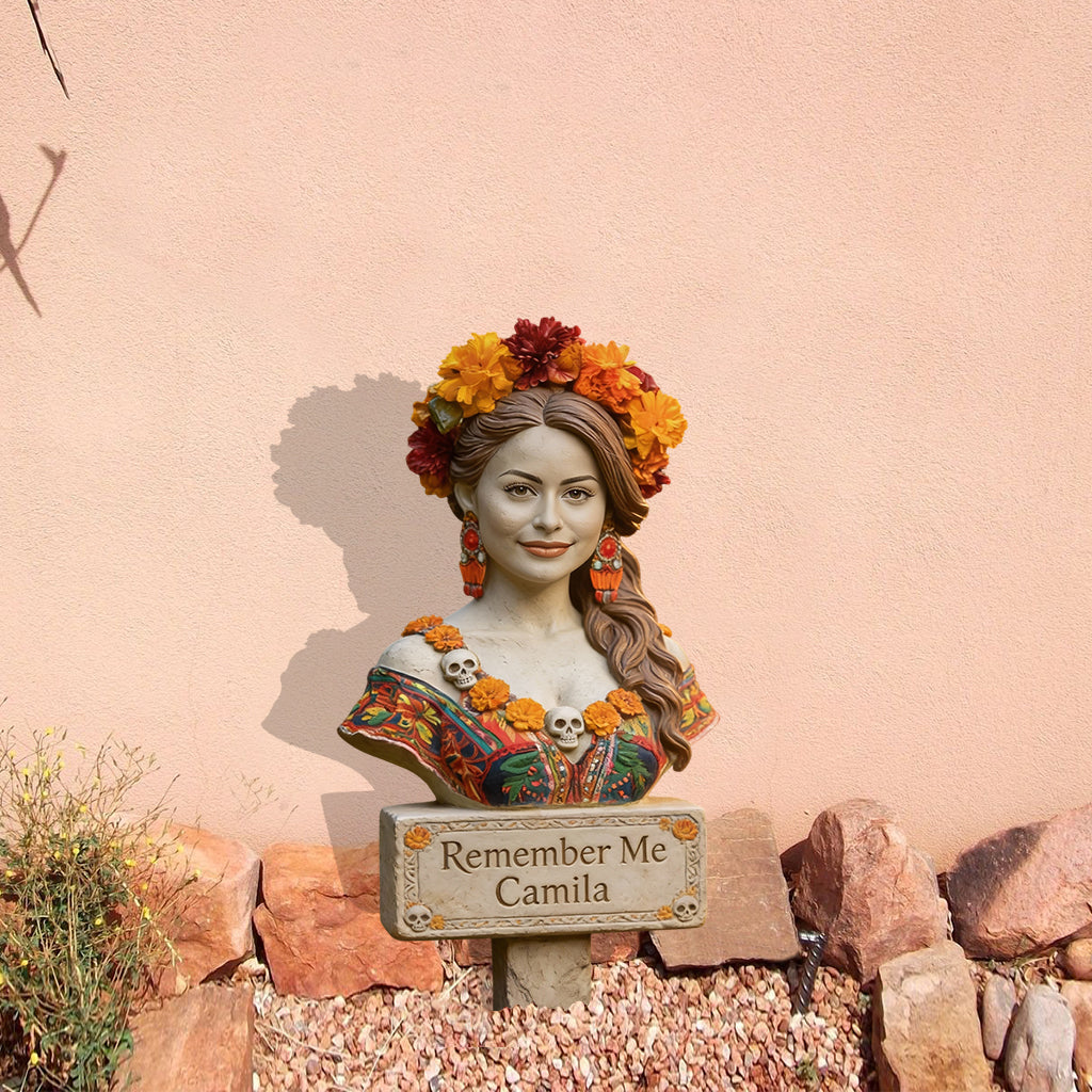 „Erinnere dich an mich“ – Individuell gestaltetes Gedenkschild aus Acryl mit Foto – Personalisierte Gedenktafel für den Garten/Acryl-Garten