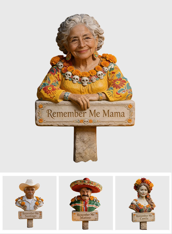 „Erinnere dich an mich“ – Individuell gestaltetes Gedenkschild aus Acryl mit Foto – Personalisierte Gedenktafel für den Garten/Acryl-Garten