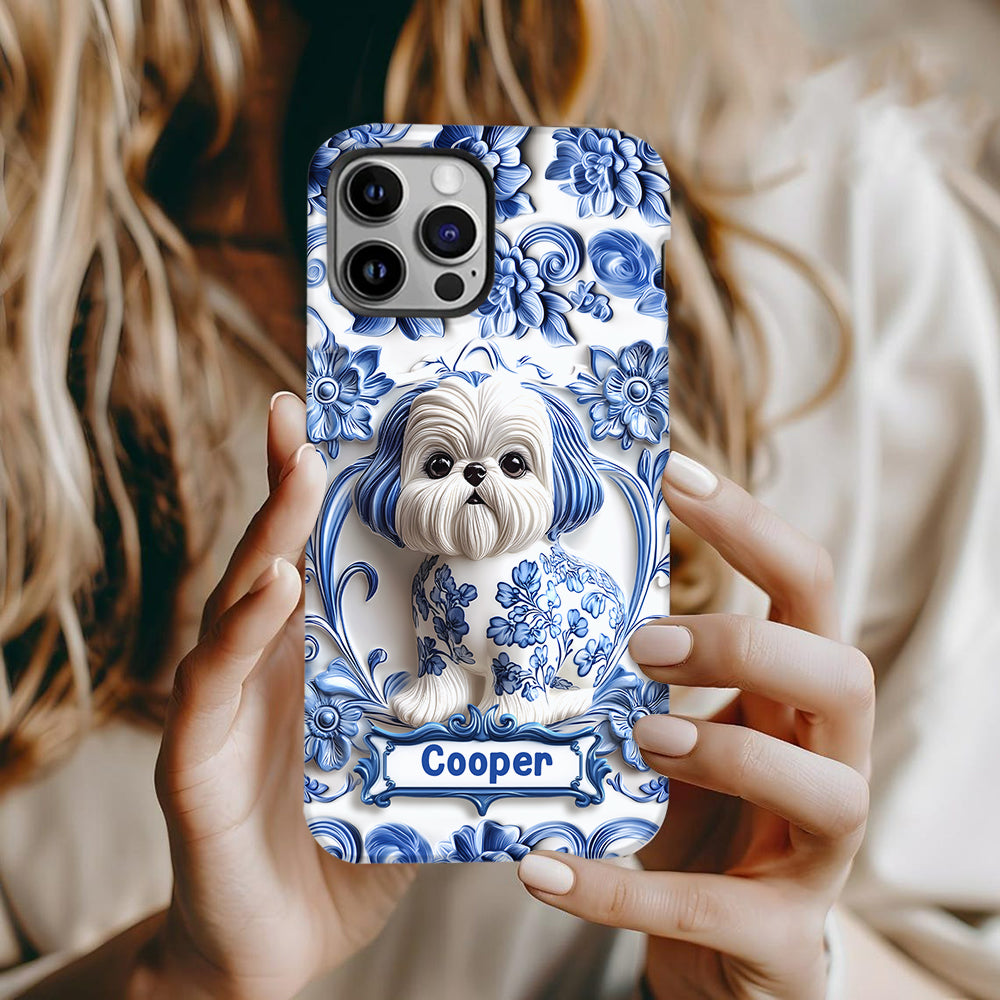 Niedlicher Hund – Personalisierte Handyhülle mit Hundemotiv