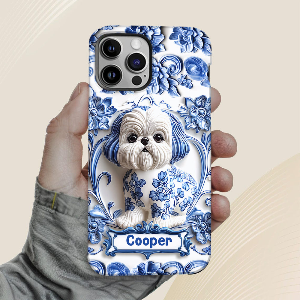Niedlicher Hund – Personalisierte Handyhülle mit Hundemotiv