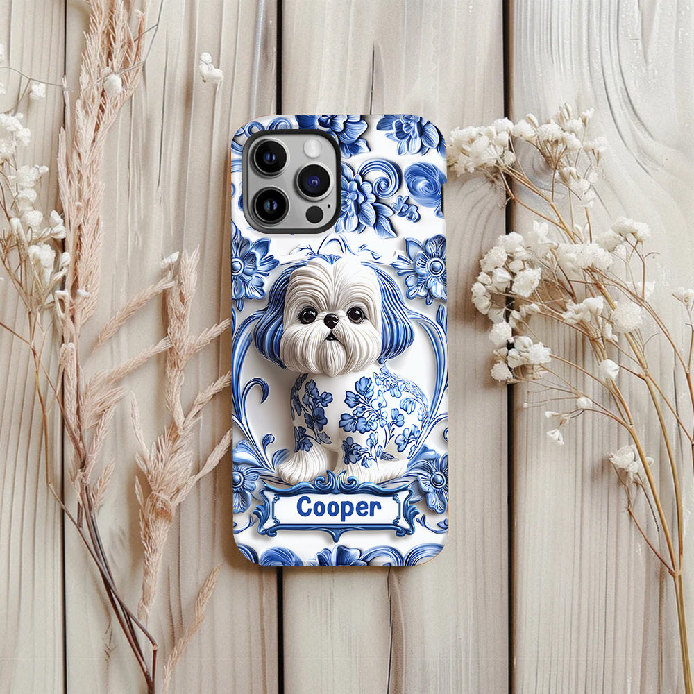 Niedlicher Hund – Personalisierte Handyhülle mit Hundemotiv