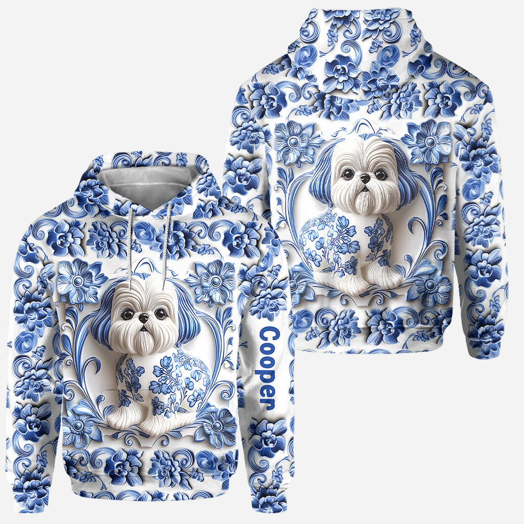 Niedlicher Shih Tzu – Personalisierter Hunde-Hoodie und Leggings