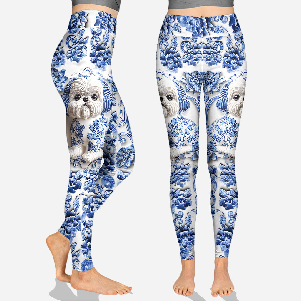 Niedlicher Shih Tzu – Personalisierter Hunde-Hoodie und Leggings