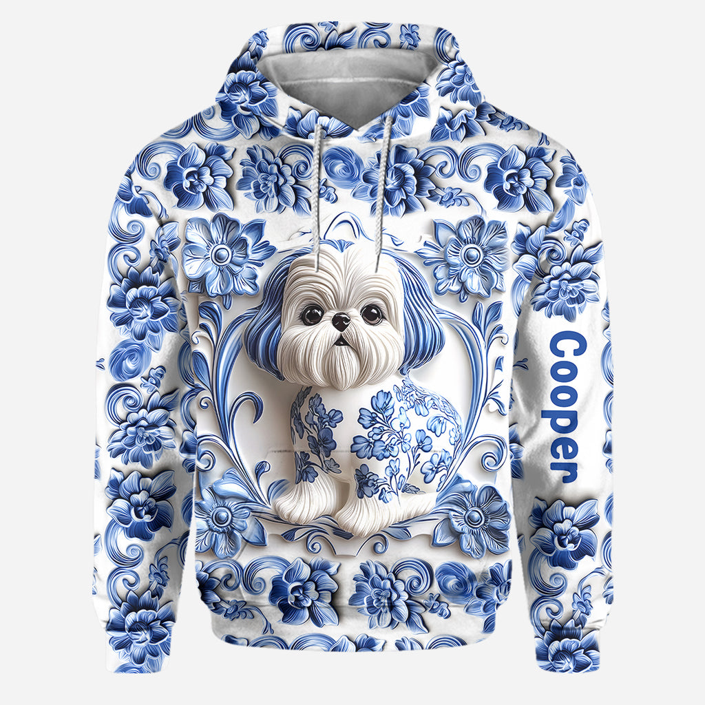 Niedlicher Shih Tzu – Personalisierter Hunde-Hoodie und Leggings