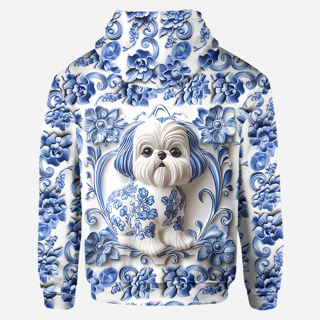 Niedlicher Shih Tzu – Personalisierter Hunde-Hoodie und Leggings