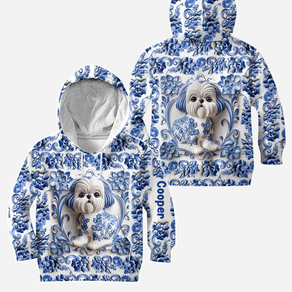 Niedlicher Shih Tzu – Personalisierter Hunde-Hoodie und Leggings