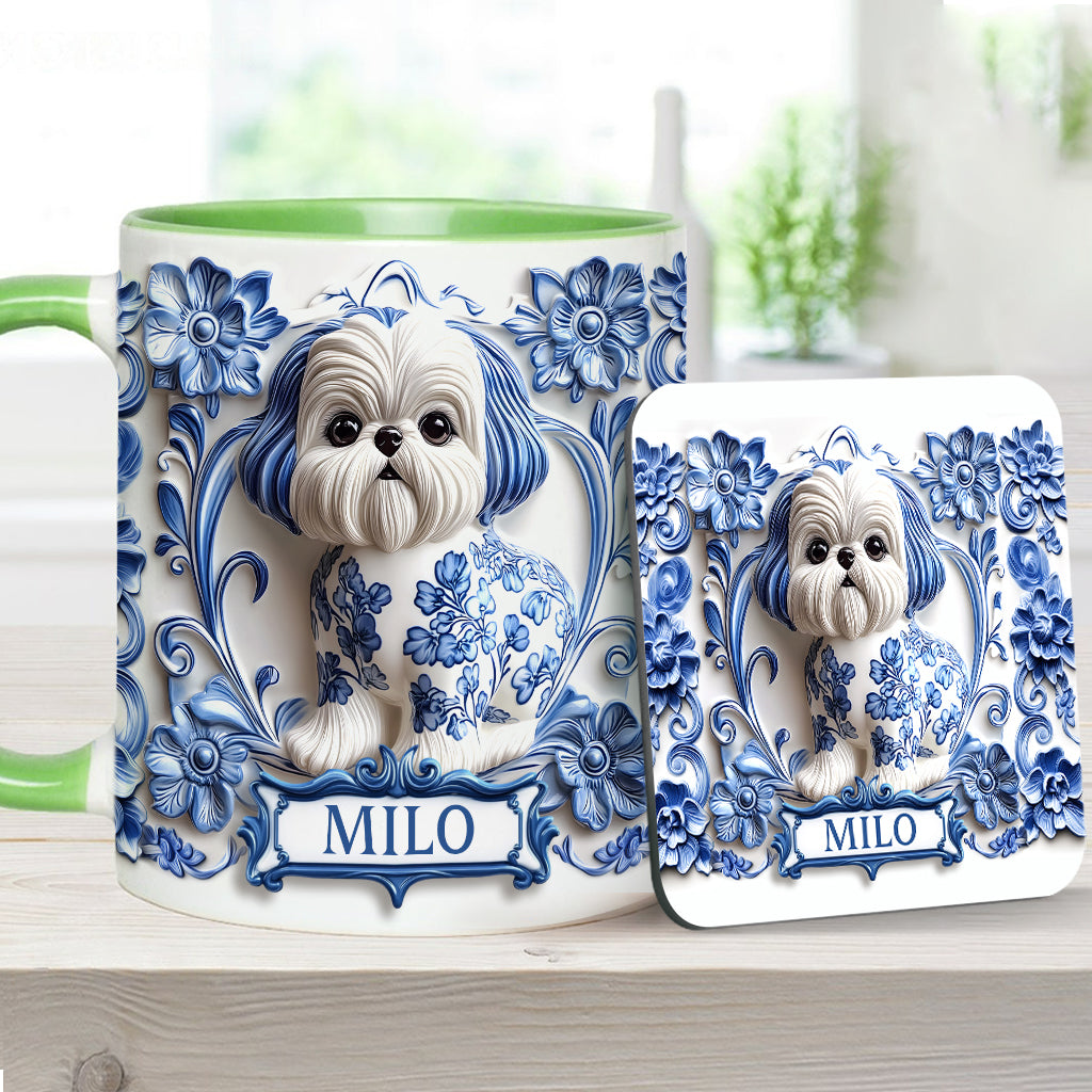 Cute Dog - Personalized Dog Accent Mug