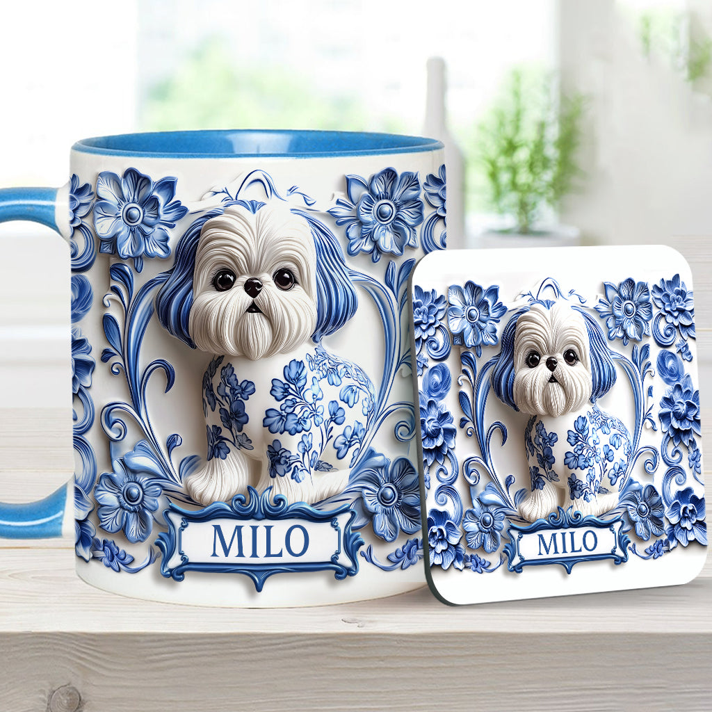 Cute Dog - Personalized Dog Accent Mug