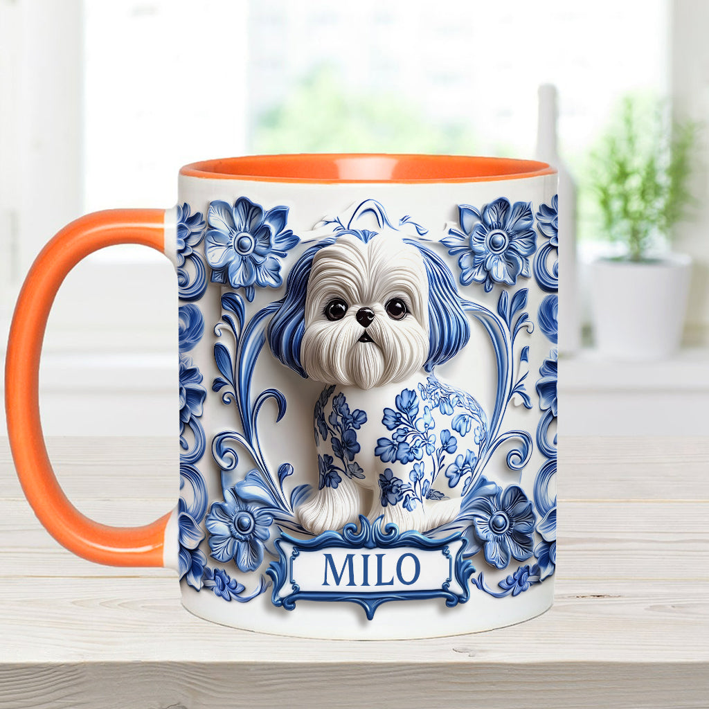 Cute Dog - Personalized Dog Accent Mug
