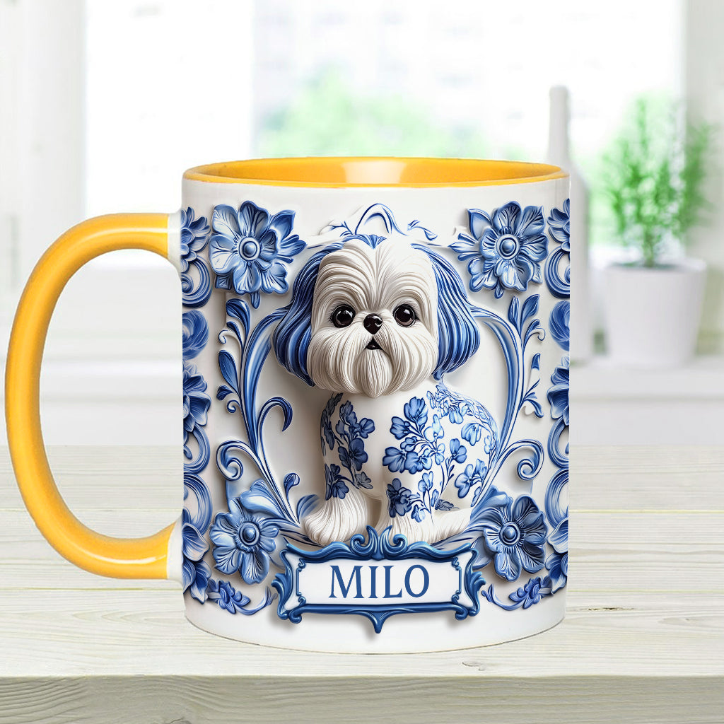 Cute Dog - Personalized Dog Accent Mug