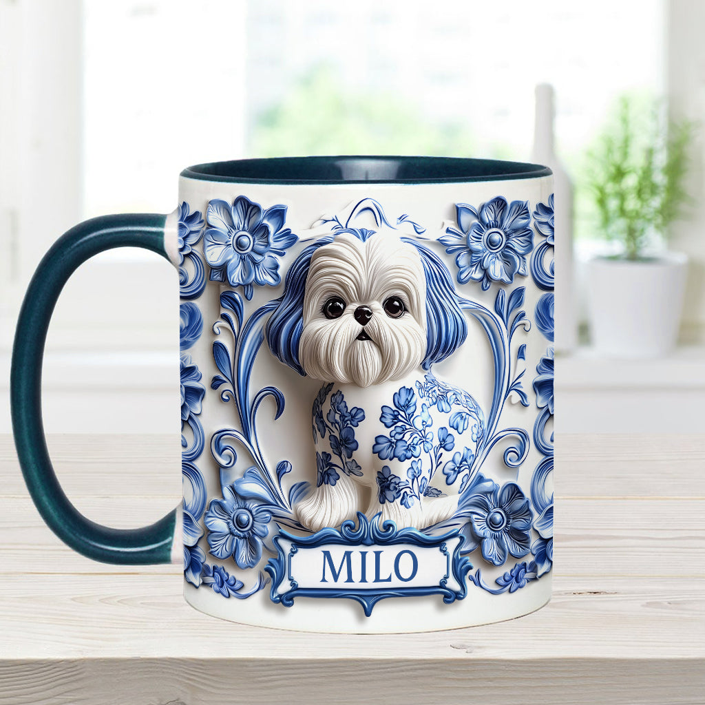 Cute Dog - Personalized Dog Accent Mug