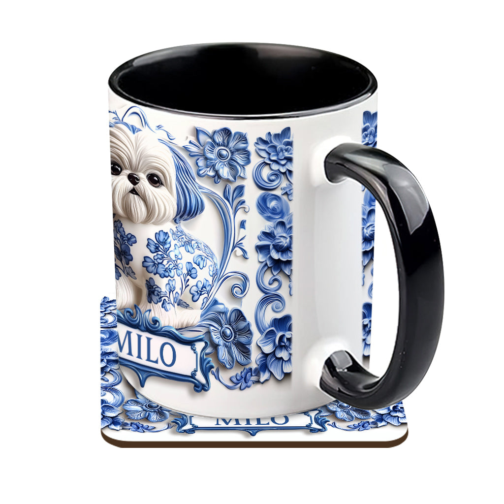 Cute Dog - Personalized Dog Accent Mug
