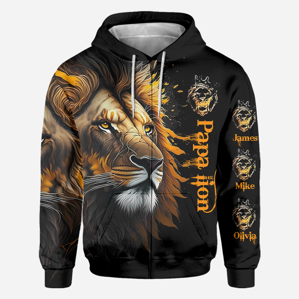 Papa Löwe – Personalisiertes Vater-Shirt