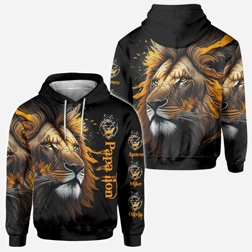 Papa Löwe – Personalisiertes Vater-Shirt