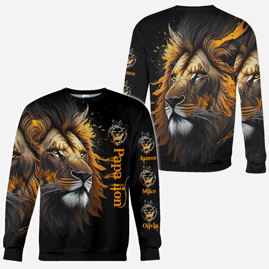 Papa Löwe – Personalisiertes Vater-Shirt
