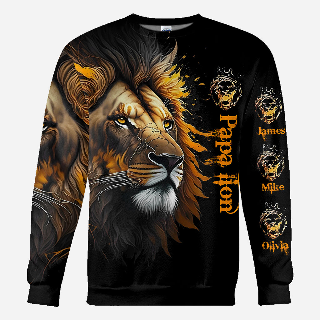 Papa Löwe – Personalisiertes Vater-Shirt