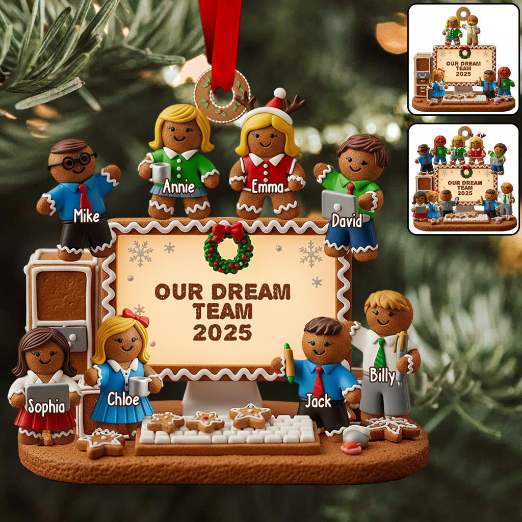 Our Dream Team - Personalized Corworker Transparent Ornament