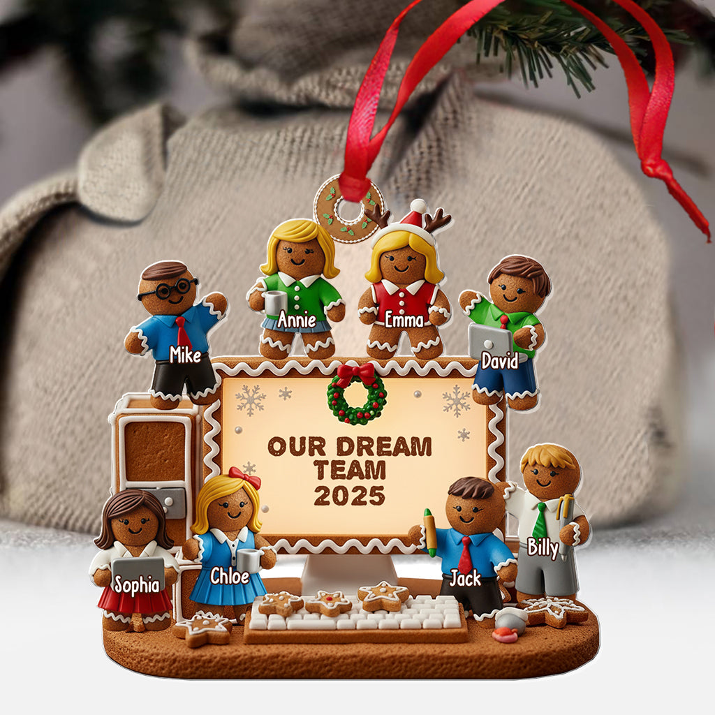 Our Dream Team - Personalized Corworker Transparent Ornament