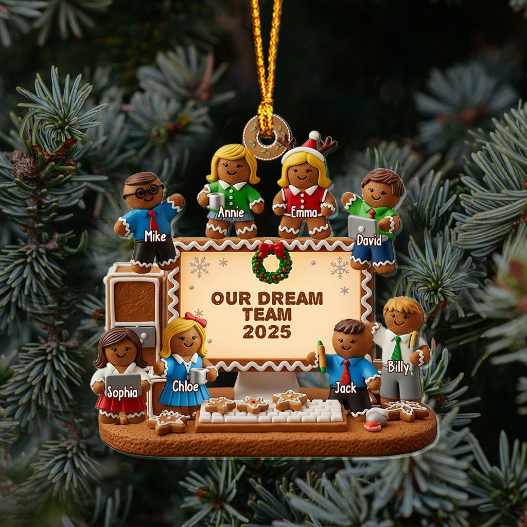 Our Dream Team - Personalized Corworker Transparent Ornament