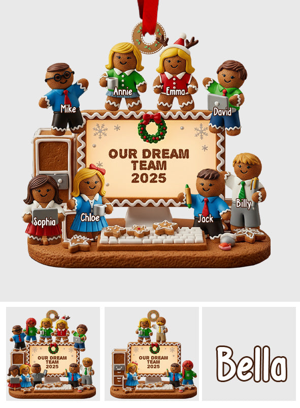 Our Dream Team - Personalized Corworker Transparent Ornament