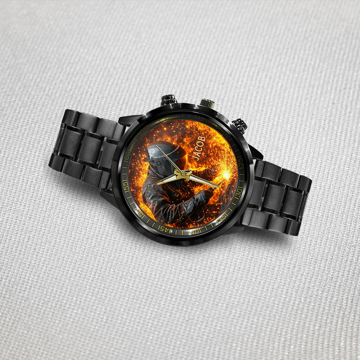 Geschenk für Schweißer – Personalisierte Schweißer-Handuhr