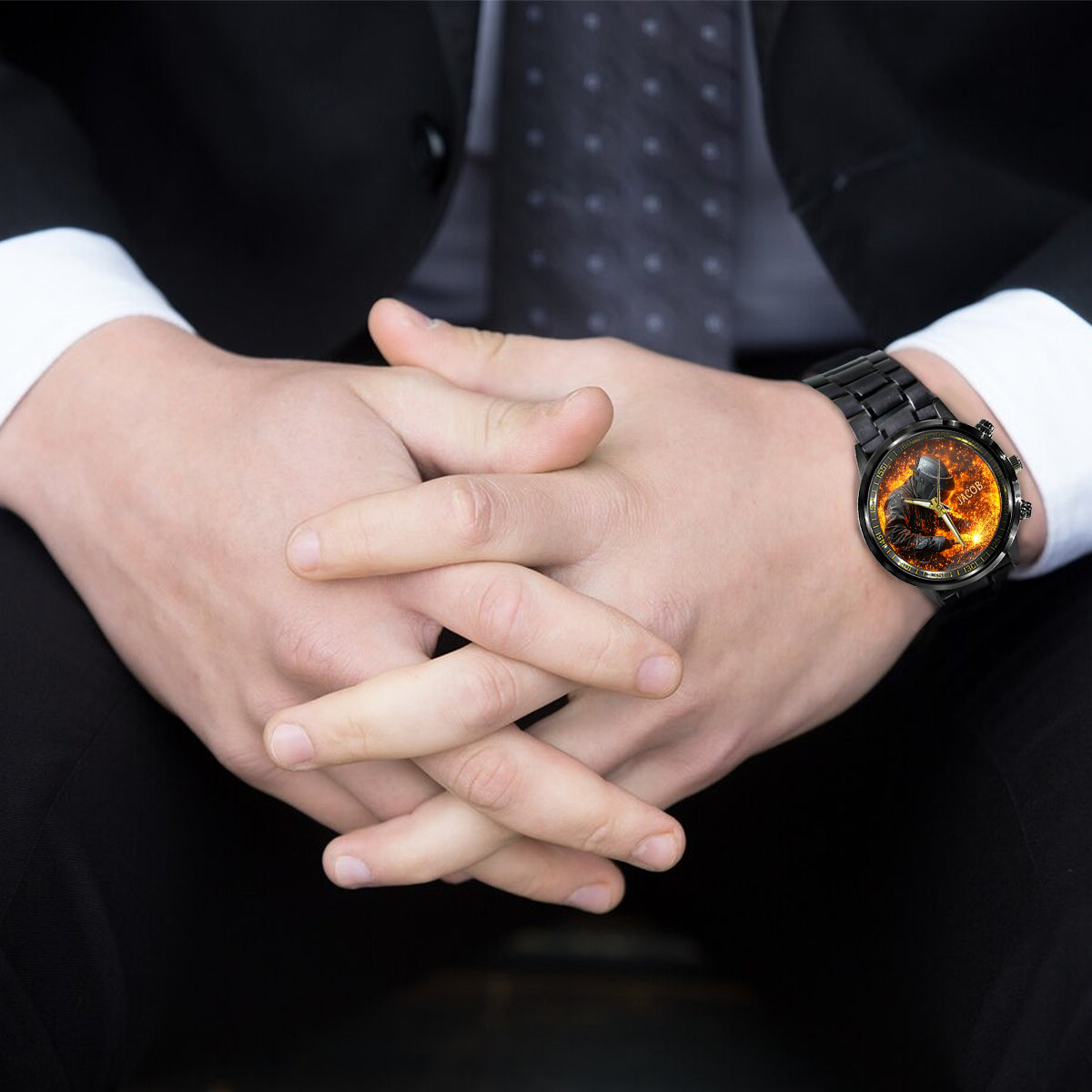 Geschenk für Schweißer – Personalisierte Schweißer-Handuhr