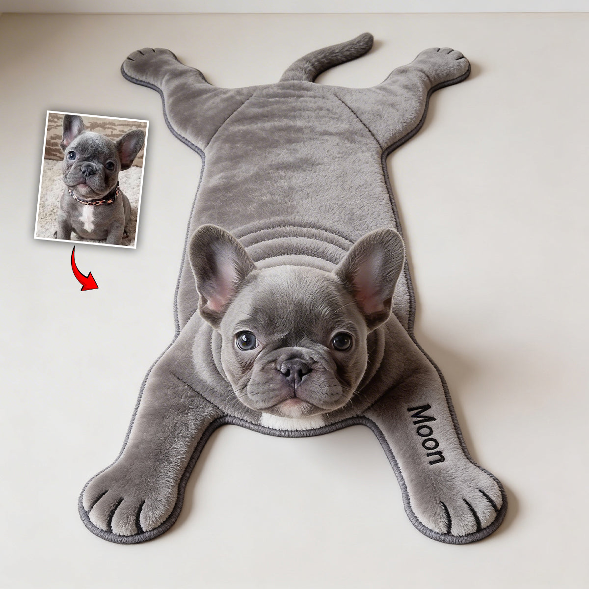 Any Pet Photo - Personalized Dog Non-Slip Tufted Rug