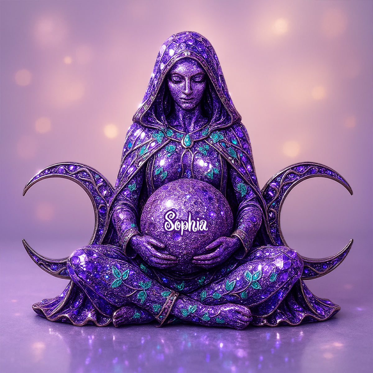 Triple Moon - Personalized Witch Custom Shaped Acrylic Plaque