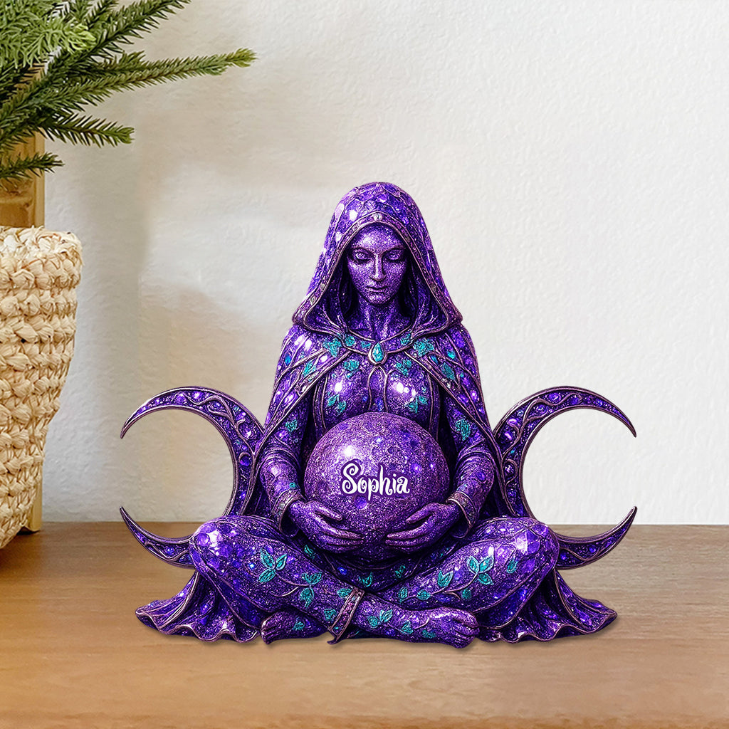 Triple Moon - Personalized Witch Custom Shaped Acrylic Plaque