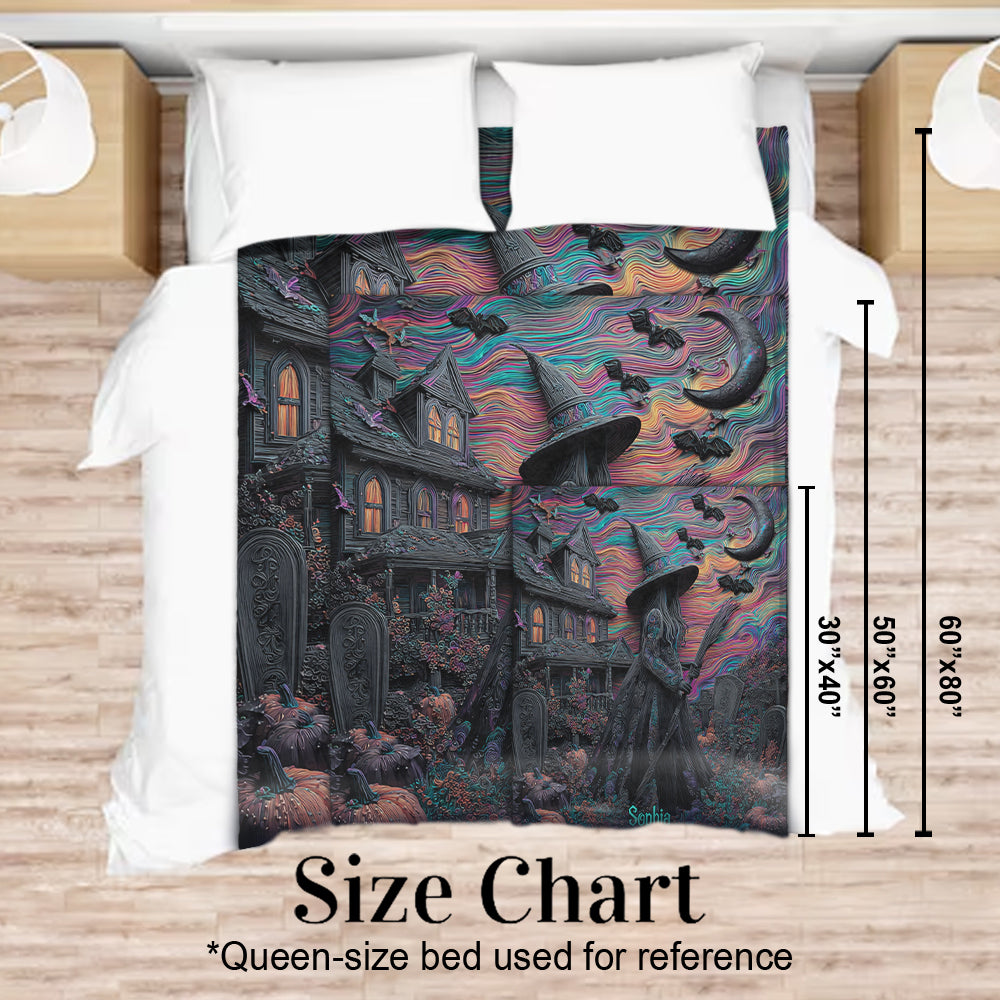 Witch Mansion - Personalized Witch Blanket