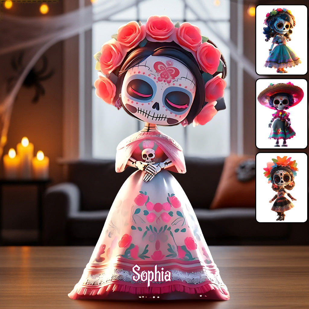 Sugar Skulls - Personalized Skull Custom Shaped Acrylic Plaque