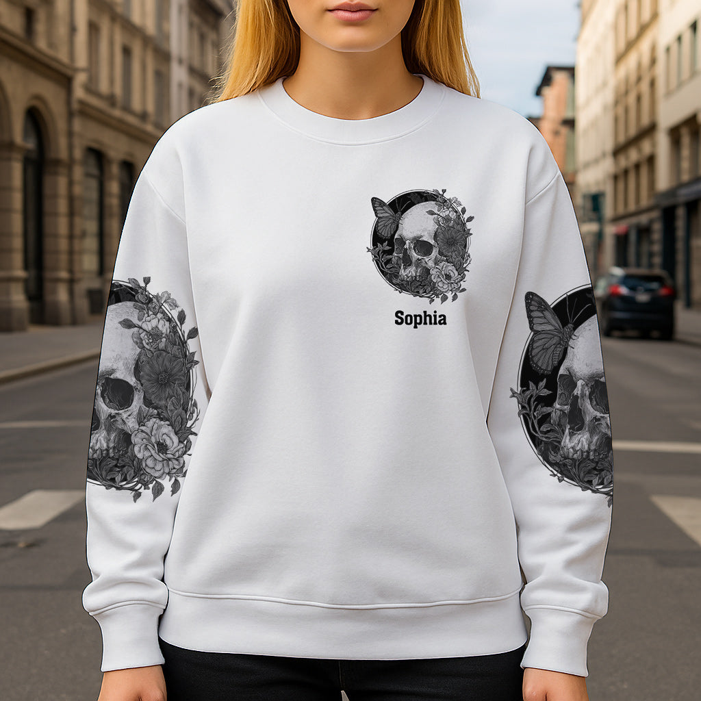 White Skull - Personalized Skull All Over Shirt