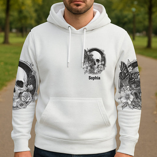 White Skull - Personalized Skull All Over Shirt