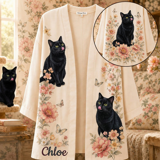 Liebe meine Katze - Personalisierter Katzen-Cardigan